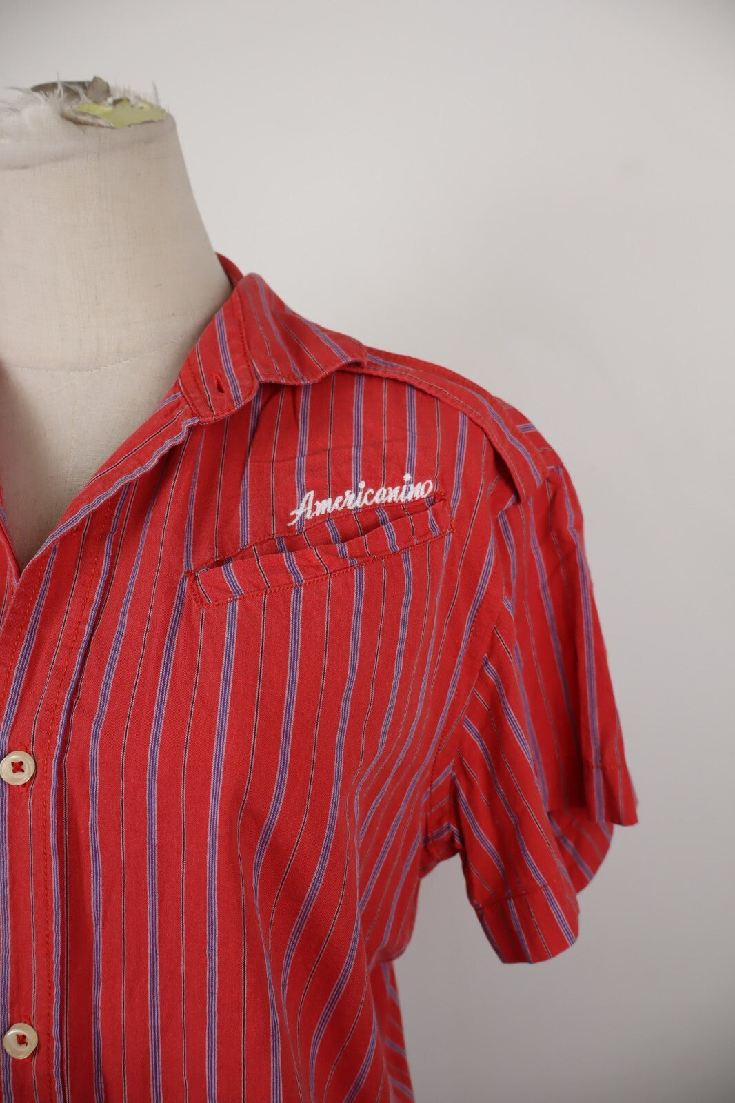 AMERICANINO CAMICIA  DONNA TG. M WOMAN SHIRT CASUAL VINTAGE COTONE COTTON