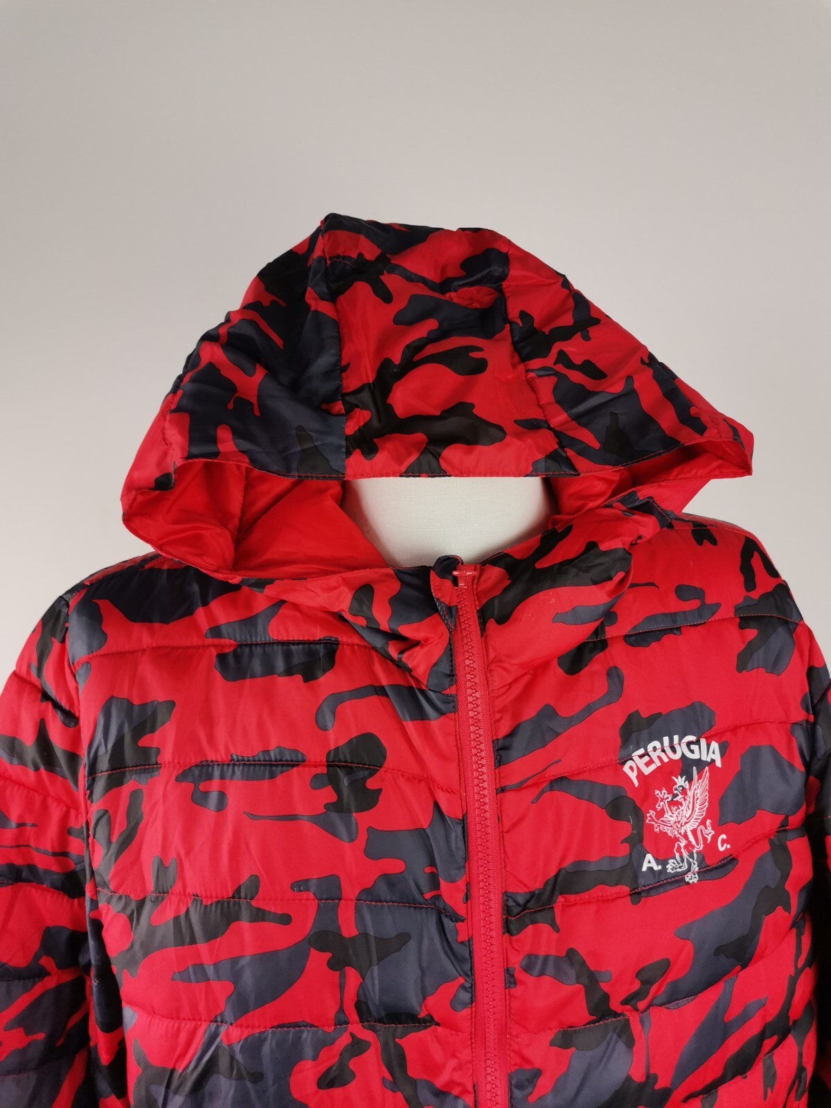 AC PERUGIA GIUBBINO IMBOTTITO DONNA Tg. 2XL CALCIO WOMAN JACKET VINTAG SPORT