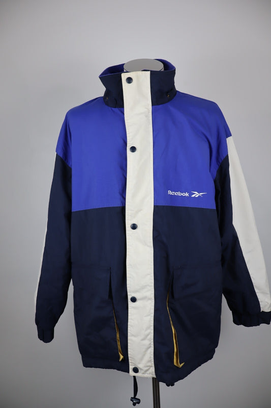 REEBOK GIUBBINO FELPATO GIACCA UOMO Tg. S MAN VINTAGE CASUAL JACKET