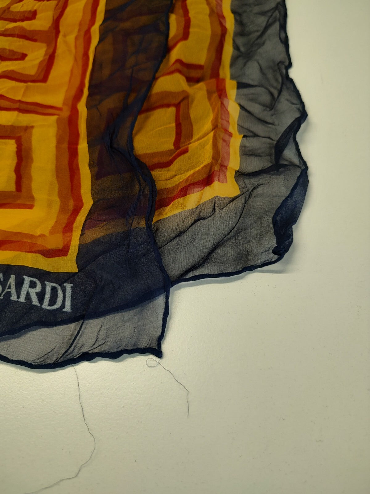 TRUSSARDI FOULARD SCARVES SCARF SQUARE MADE ITALY VINTAGE