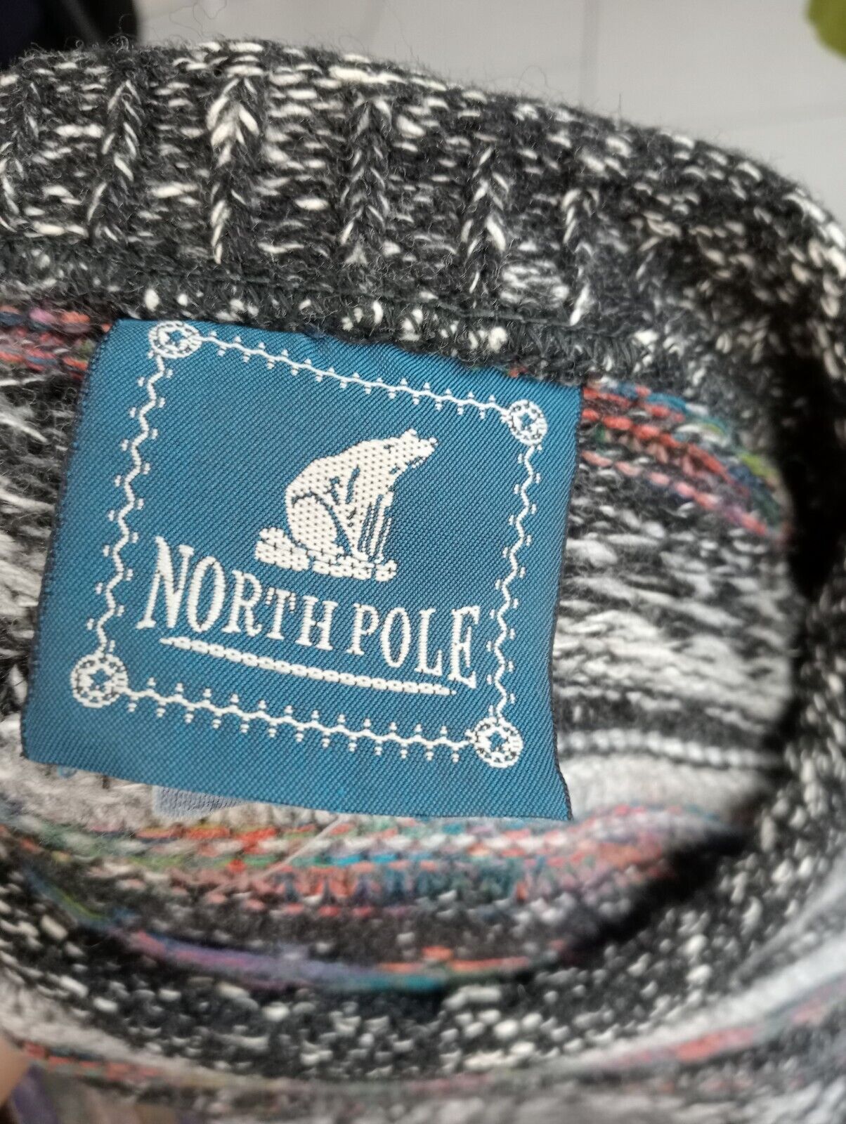 NORTH POLE MAGLIONE COTONE COTTON VINTAGE UOMO Tg. L MAN SWEATER CASUAL