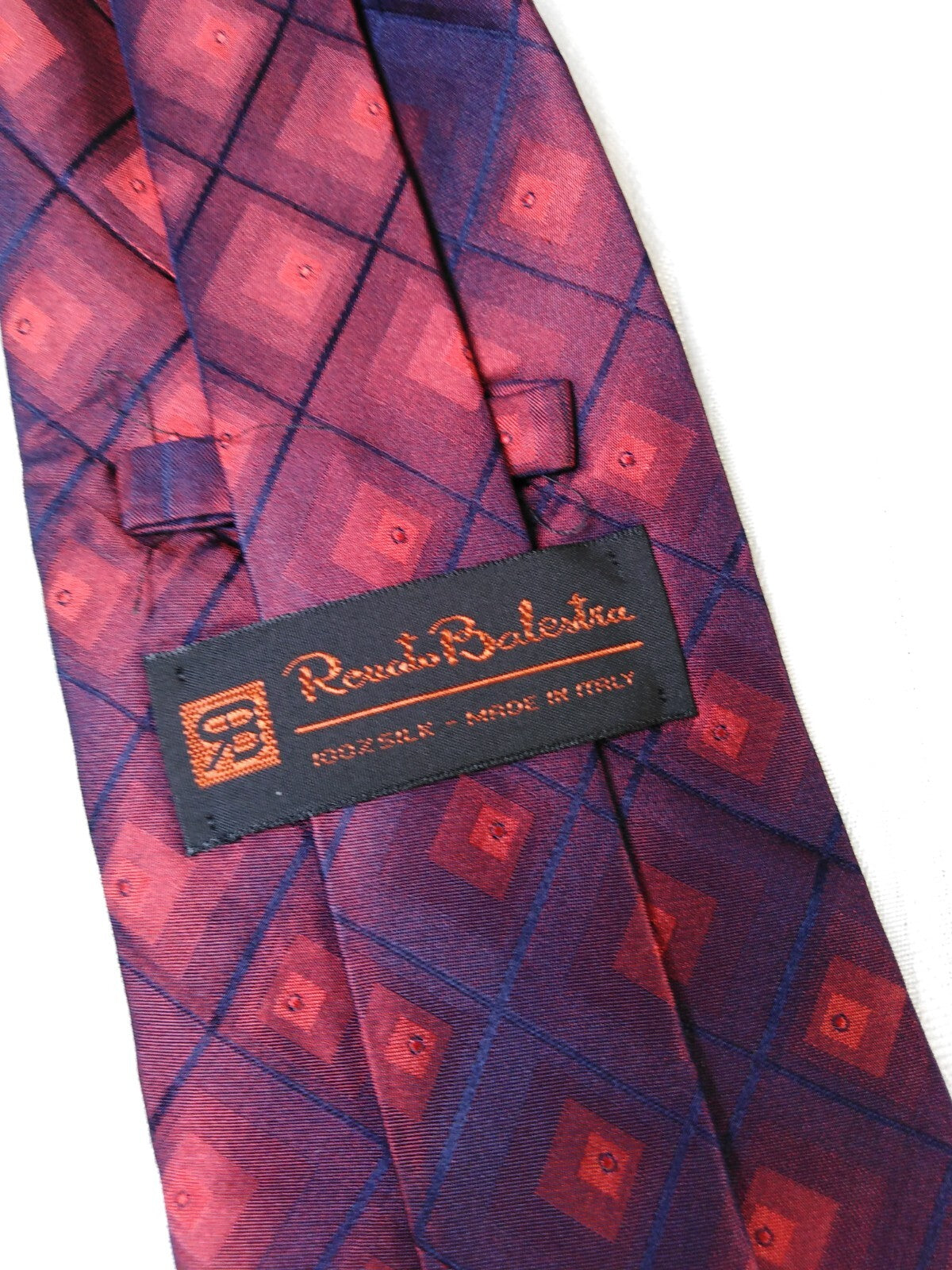 RENATO BALESTRA 100% SILK TIE SETA CRAVATTA NECKTIE MADE IN ITALY