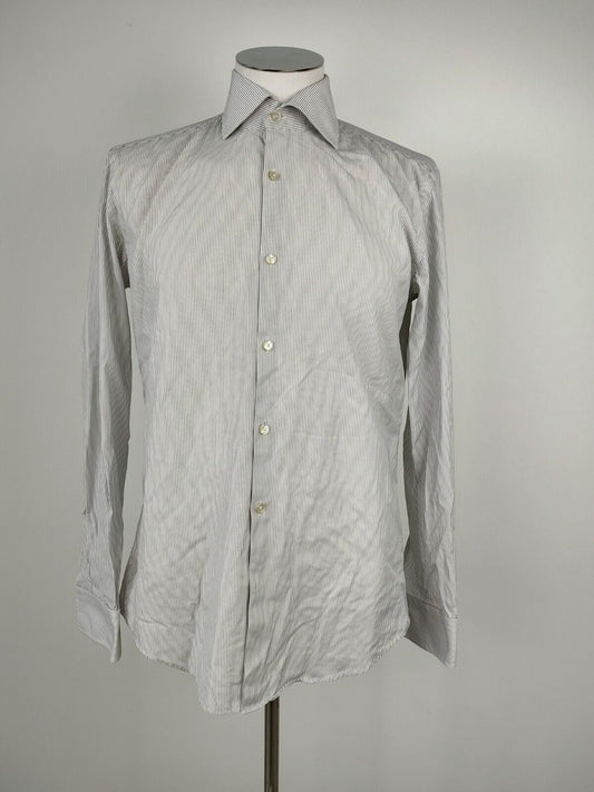 HUGO BOSS CAMICIA UOMO TG. 40 15.75 MAN CASUAL VINTAGE SHIRT COTONE