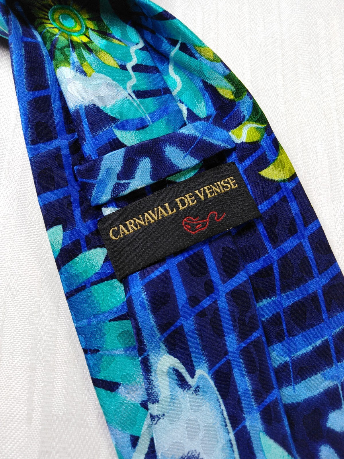 CARNAVAL DE VENISE 100% SILK TIE SETA CRAVATTA NECKTIE MADE IN ITALY CLASSIC