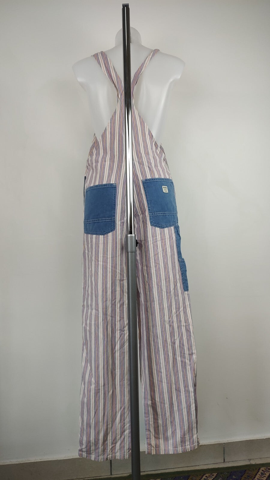 GAS COMPLETO DONNA PANTALONE Tg. S SALOPETTE ONE PIECE VINTAGE CASUAL