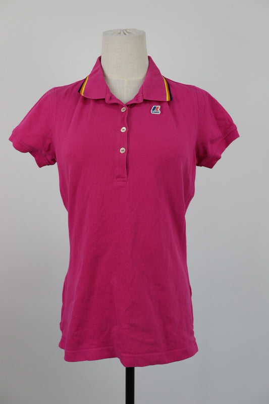 KWAY POLO MAGLIA DONNA COTONE TG. M WOMAN COTTON SHIRT CASUAL VINTAGE
