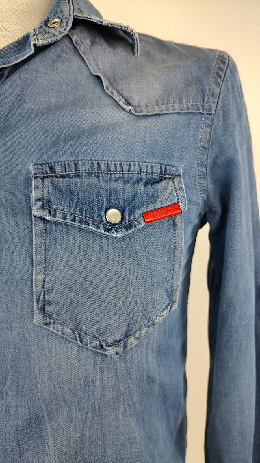 LIU JO CAMICIA UOMO COTONE TG. S MAN CASUAL VINTAGE SHIRT