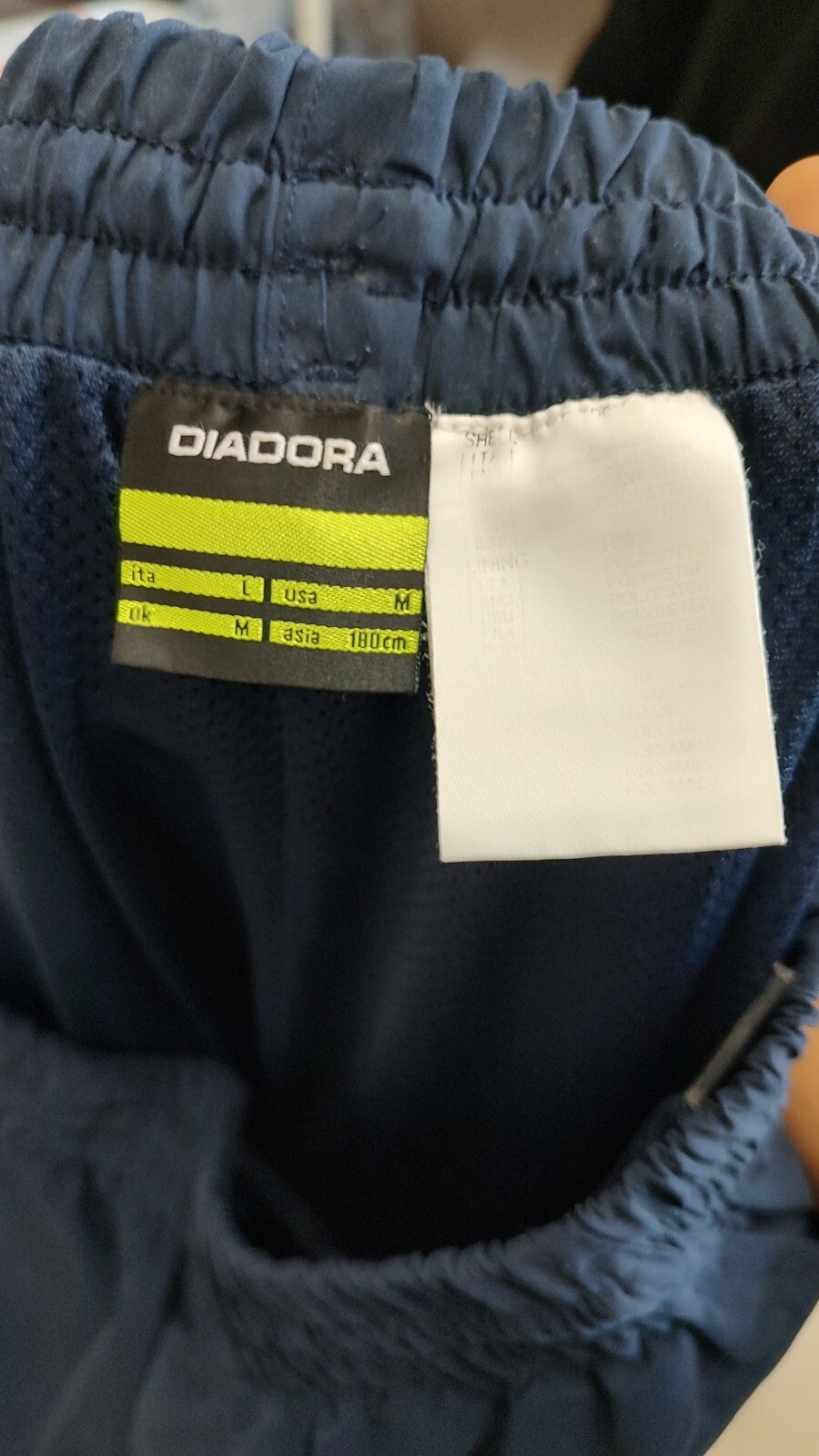 DIADORA NAPOLI TUTA COMPLETO CALCIO GIACCA PANTALONE Tg L JERSEY VINTAGE SPORT