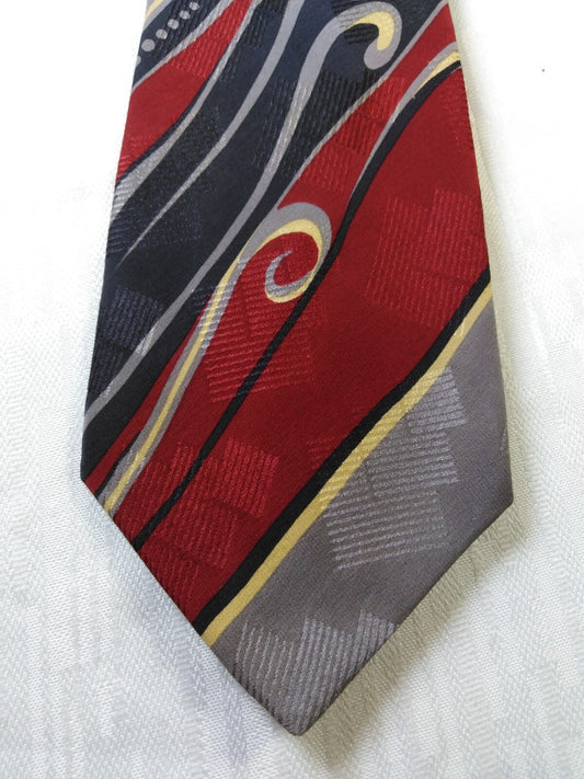 BYBLOS 100% SILK TIE SETA CRAVATTA NECKTIE MADE IN ITALIA CLASSIC