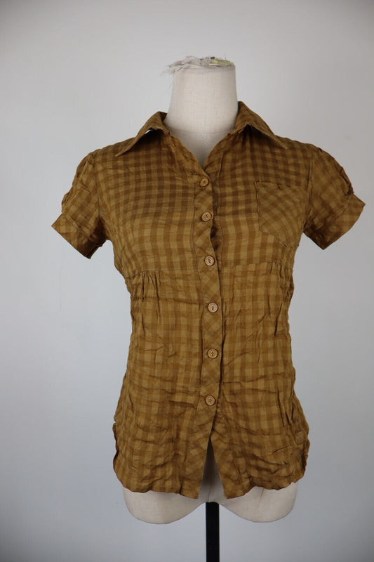 KRIZIA CAMICIA  DONNA TG. S WOMAN SHIRT CASUAL VINTAGE COTONE COTTON