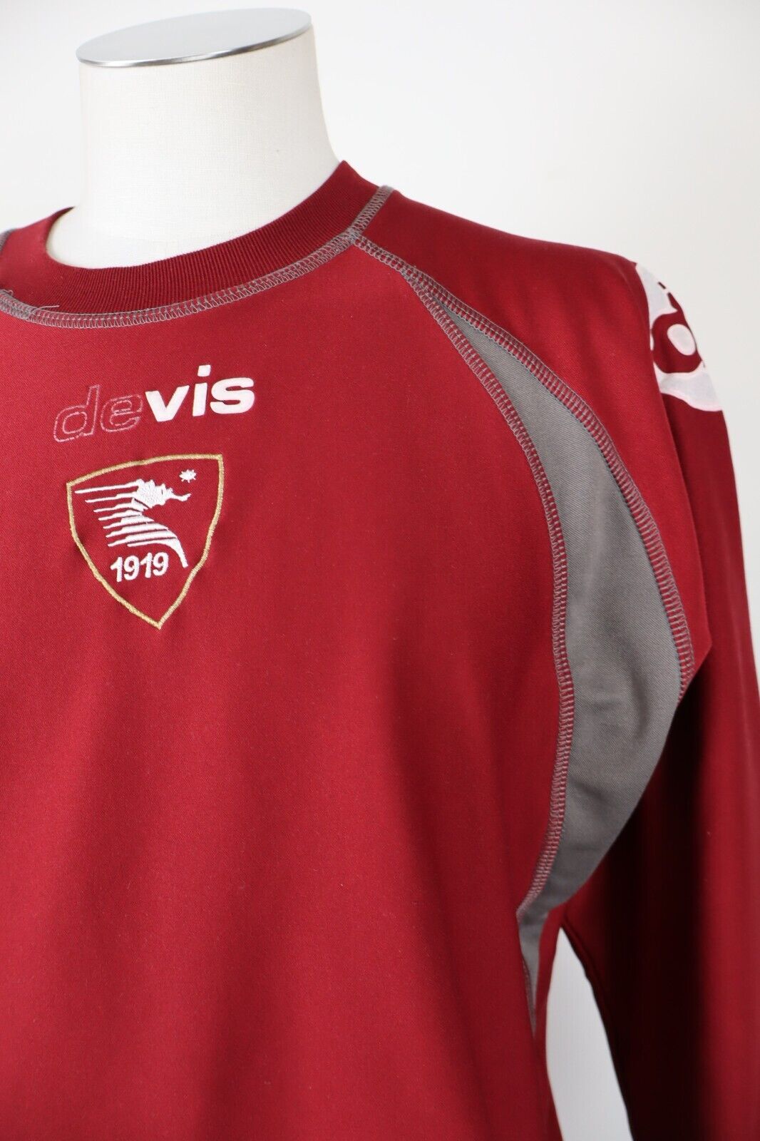 DEVIS SALERNITANA FELPA MAGLIA SPORT CALCIO SOCCER UOMO Tg XL VINTAGE JACKET