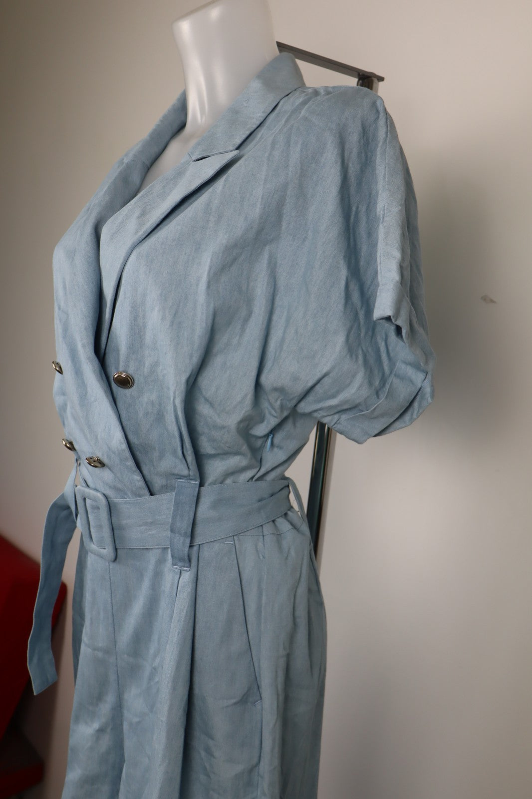 LIU JO COMPLETO DONNA PANTALONE Tg. 46 SALOPETTE ONE PIECE VINTAGE CINTURA