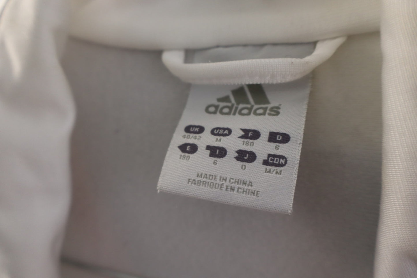 ADIDAS REAL MADRID GIACCA SPORT CALCIO UOMO Tg 6 MAN VINTAGE JACKET SOCCER