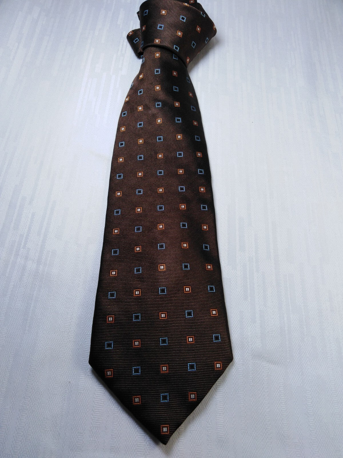 LES COPAINS 100% SETA SILK TIE CRAVATTA NECKTIE VINTAGE CLASSIC ITALY