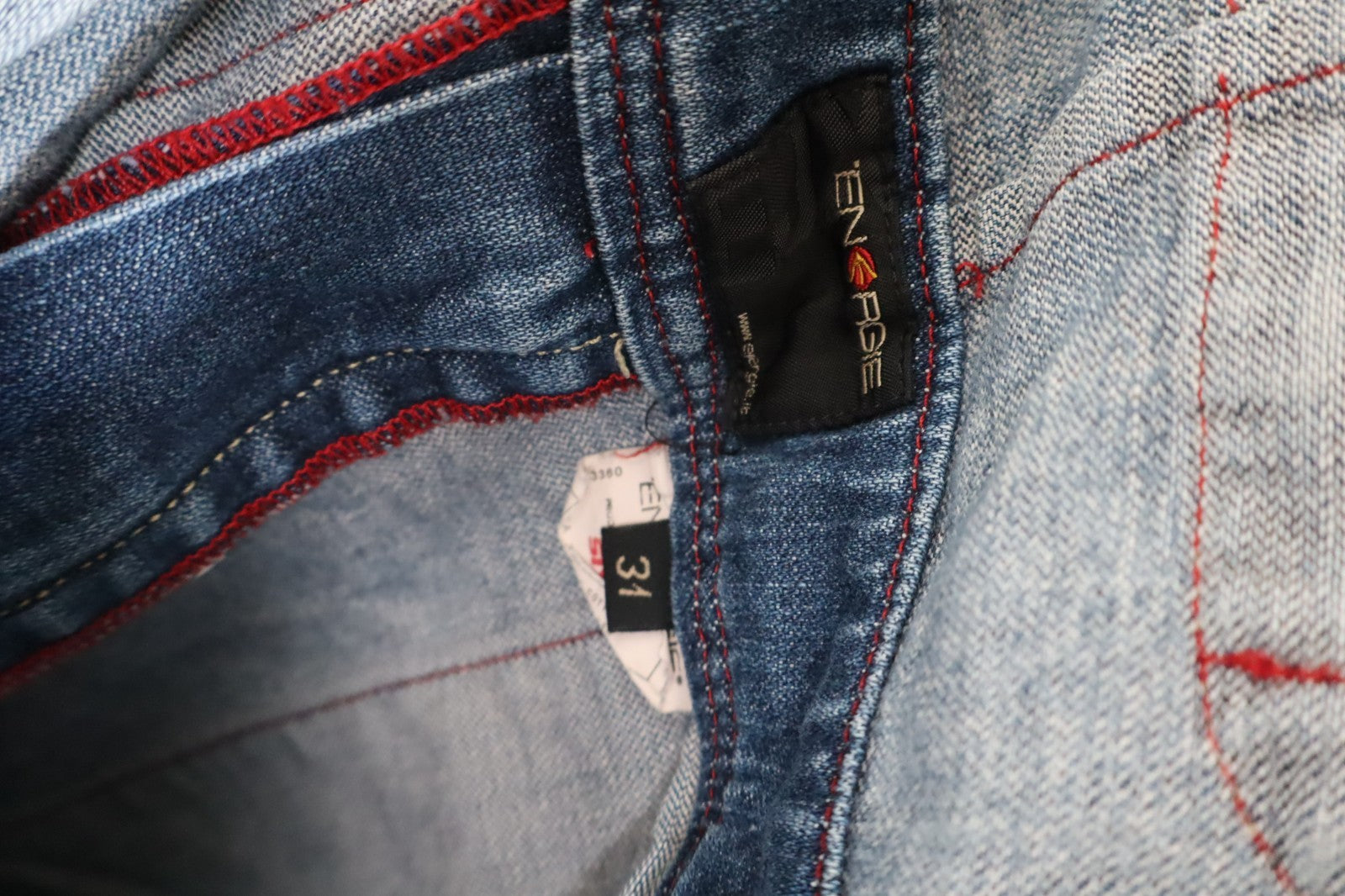ENERGIE SALOPETTE JEANS MAN DENIM Tg. W31 COTONE CASUAL VINTAGE UOMO