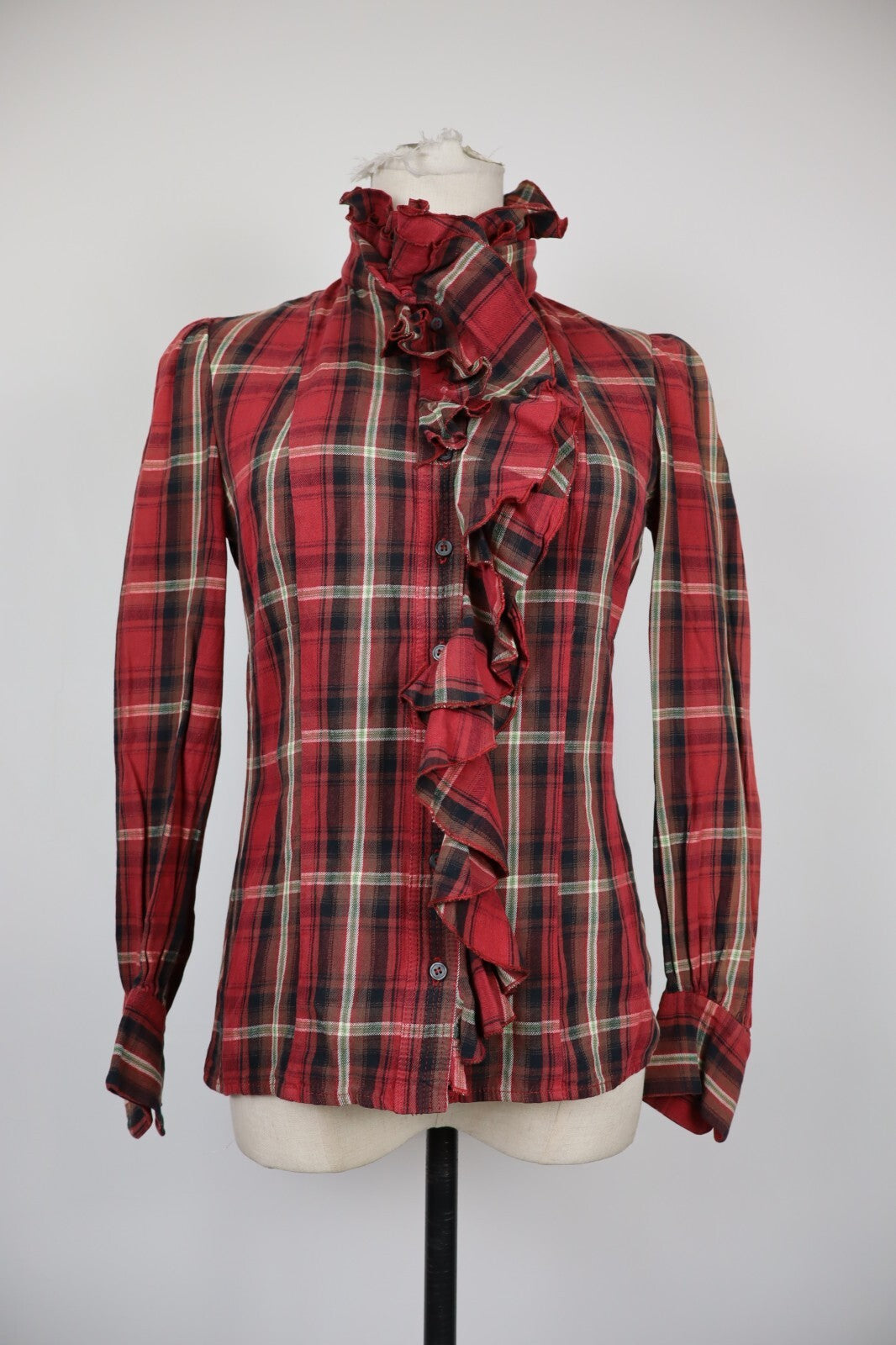 DONDUP CAMICIA DONNA TG. S WOMAN SHIRT CASUAL VINTAGE COTONE COTTON