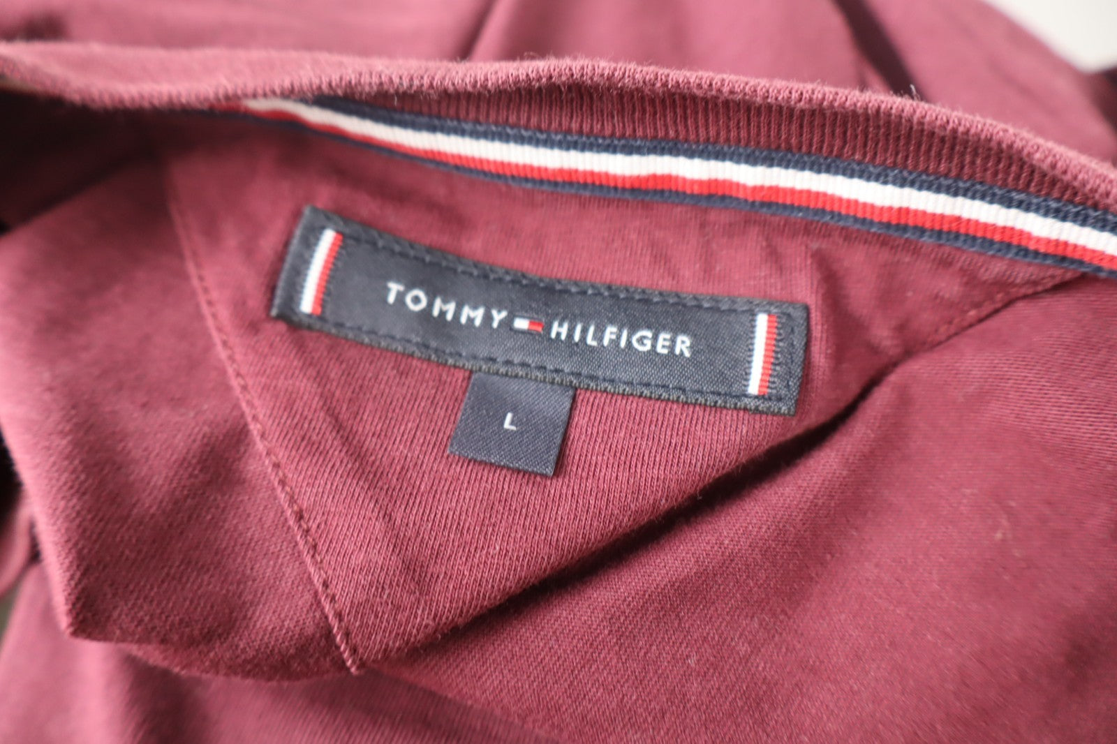 TOMMY HILFIGER MAGLIA UOMO TG L MAN T-SHIRT CASUAL VINTAGE COTONE COTTON LOGO