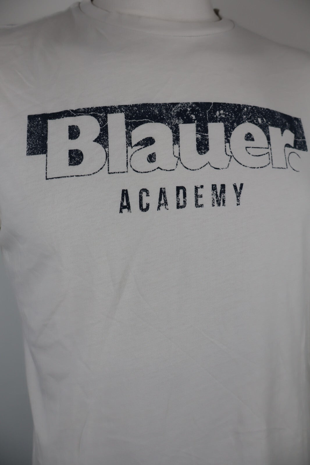 BLAUER POLIS ACADEMY MAGLIA UOMO COTONE TG. L MAN T-SHIRT CASUAL VINTAGE