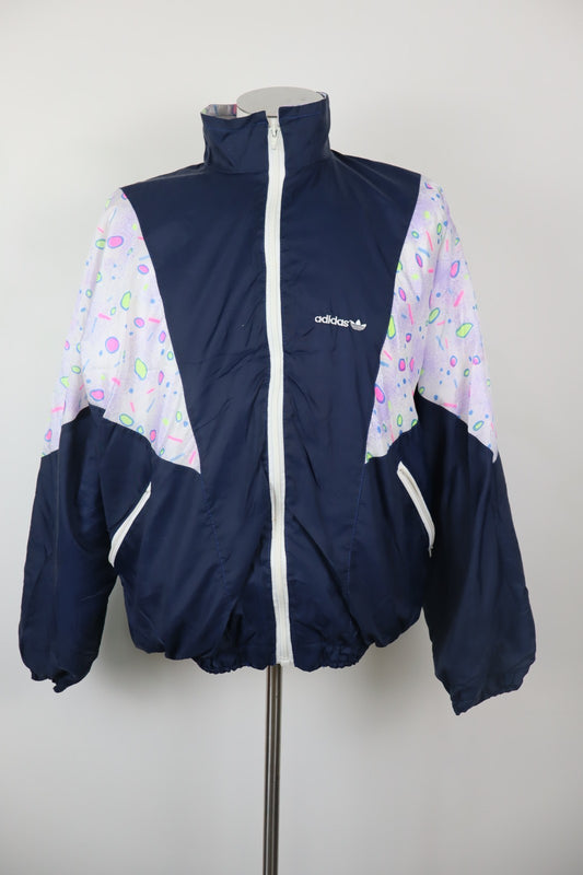ADIDAS GIACCA SPORTIVA UOMO Tg. L MAN CASUAL SPORT JACKET VINTAGE WEST GERMANY