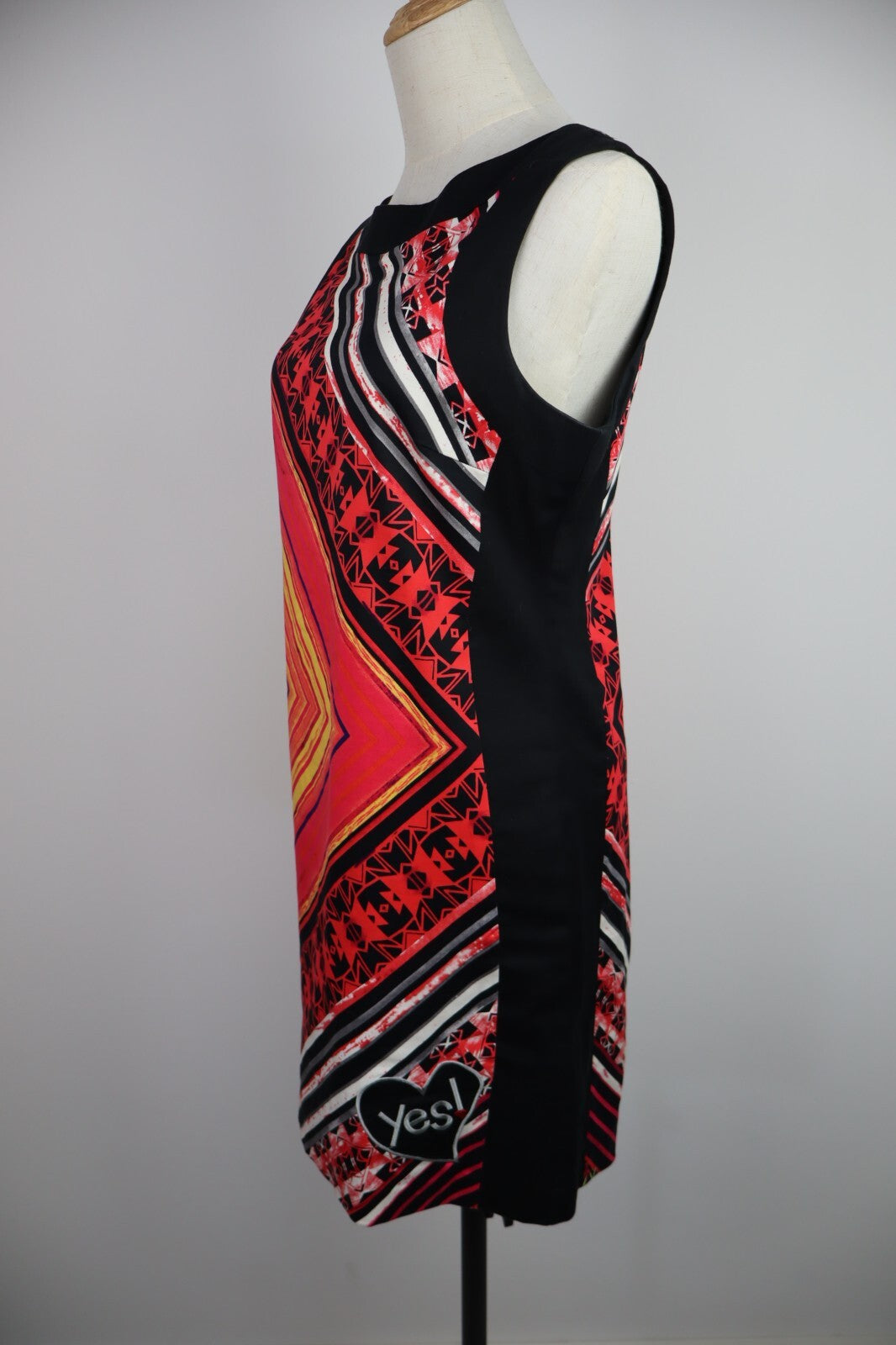 DESIGUAL VESTITO DONNA TG. XS WOMAN CASUAL VINTAGE DRESS ABITO COTONE COTTON