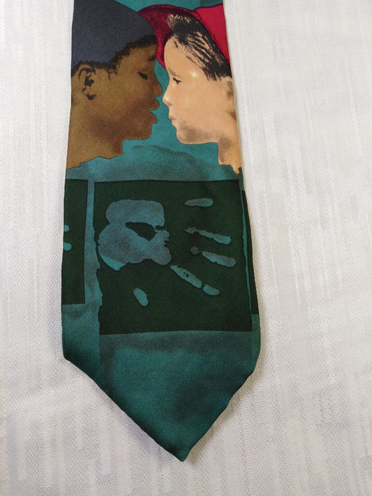 LANCETTI 100% SILK TIE SETA CRAVATTA NECKTIE MADE IN ITALY
