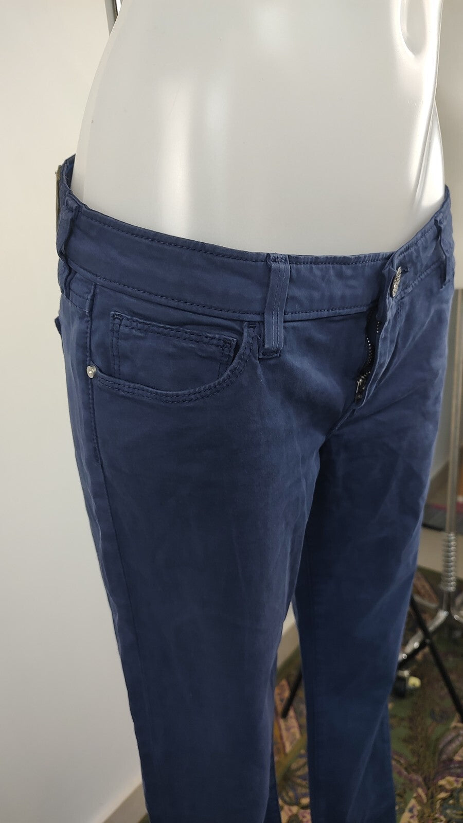 GUESS JEANS PANTALONE COTONE CASUAL DONNA TG. 30 WOMAN VINTAGE PANTS