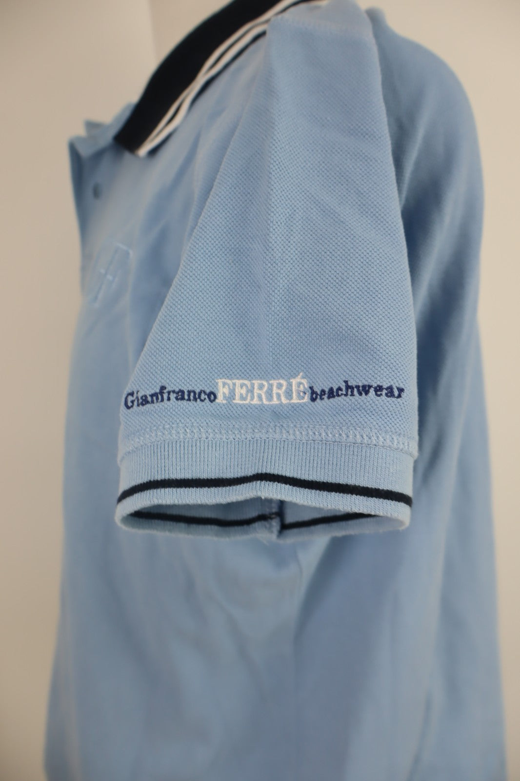 GIANFRANCO FERRE' JEANS MAGLIA POLO UOMO TG. 50 MAN T-SHIRT CASUAL VINTAGE LOGO