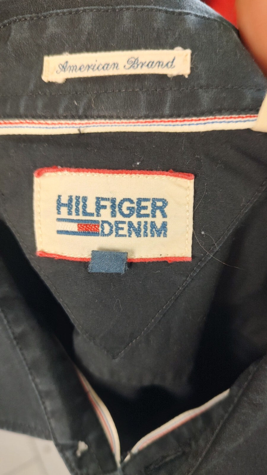 TOMMY HILFIGER CAMICIA UOMO TG. L MAN CASUAL VINTAGE SHIRT COTONE COTTON