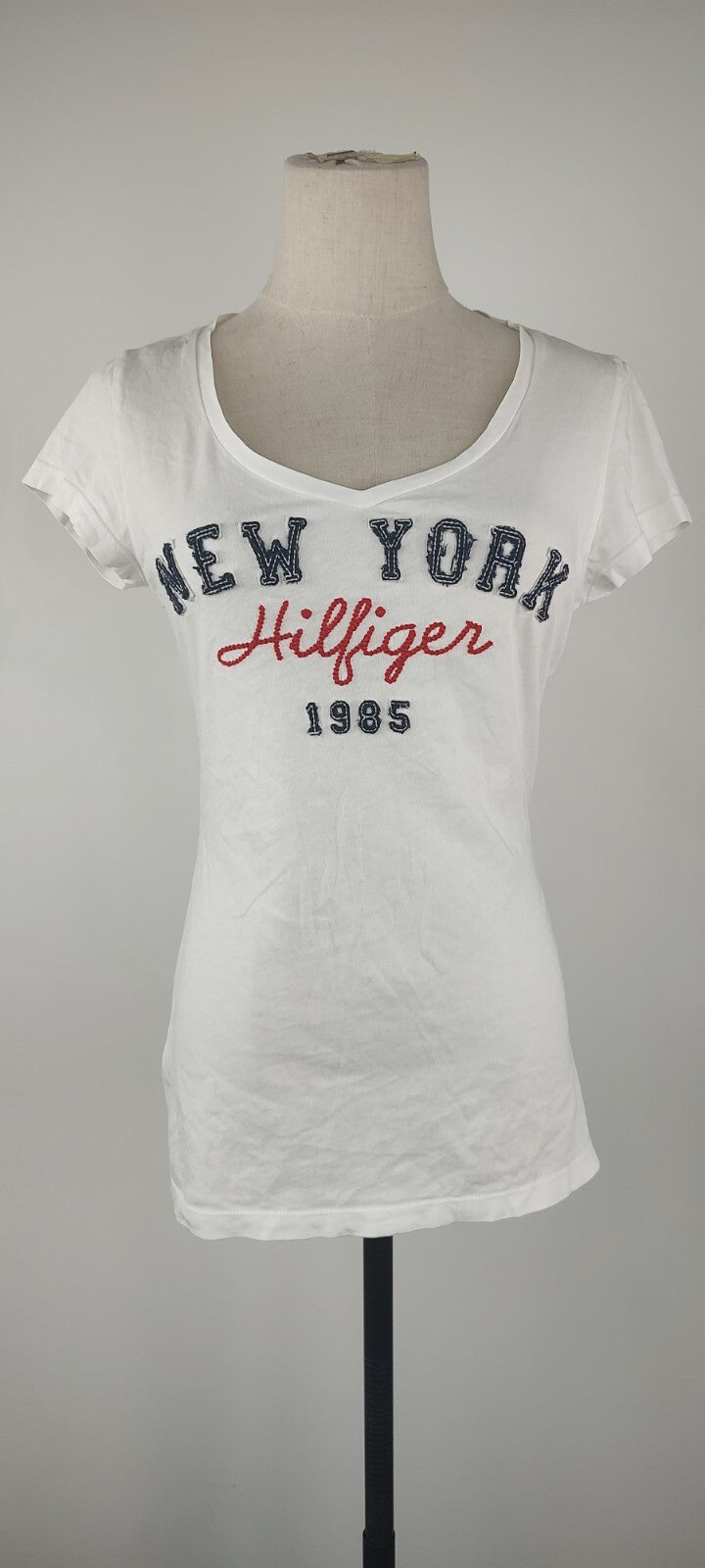 TOMMY HILFIGER MAGLIA DONNA TG. S WOMAN CASUAL VINTAGE T-SHIRT COTONE