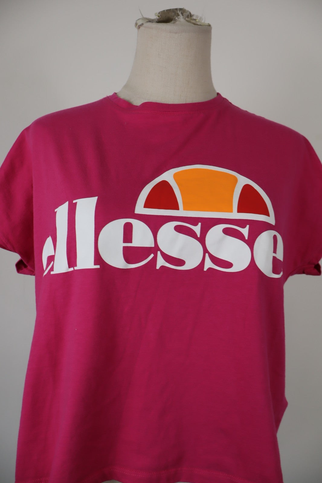ELLESSE MAGLIA DONNA TG. M WOMAN CASUAL VINTAGE T-SHIRT TOP COTONE