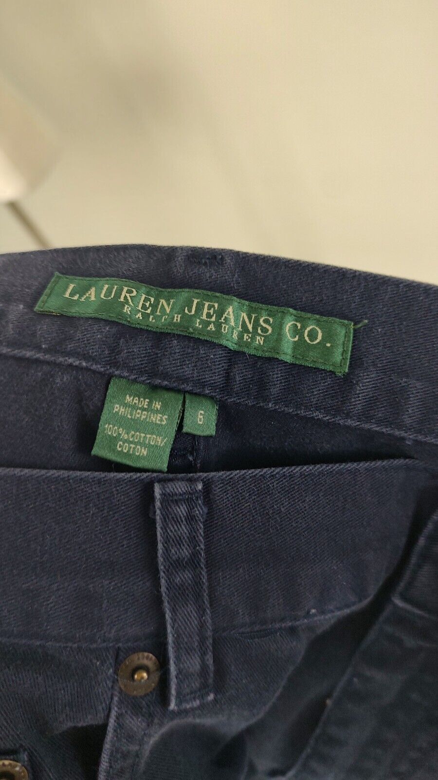 LAUREN RALPH LAUREN JEANS PANTALONCINO DENIM DONNA TG 6 WOMAN VINTAGE SHORTS