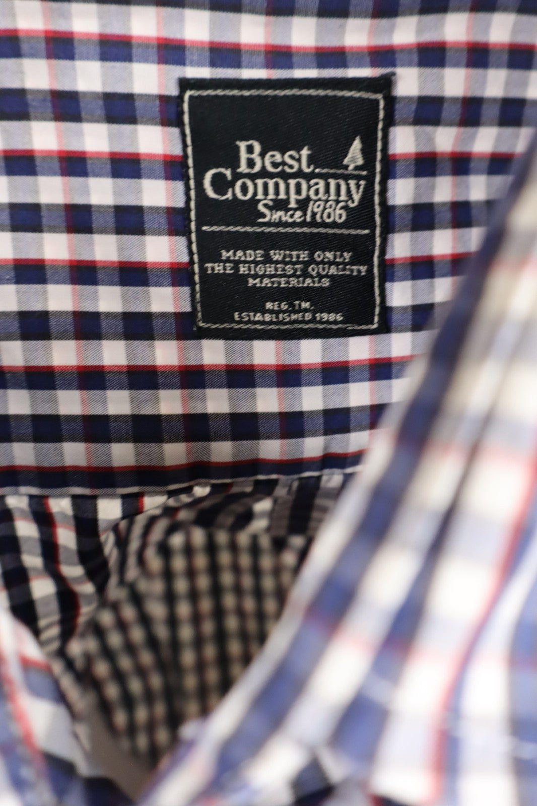 BEST COMPANY CAMICIA UOMO TG. S MAN CASUAL VINTAGE SHIRT COTONE COTTON LOGO