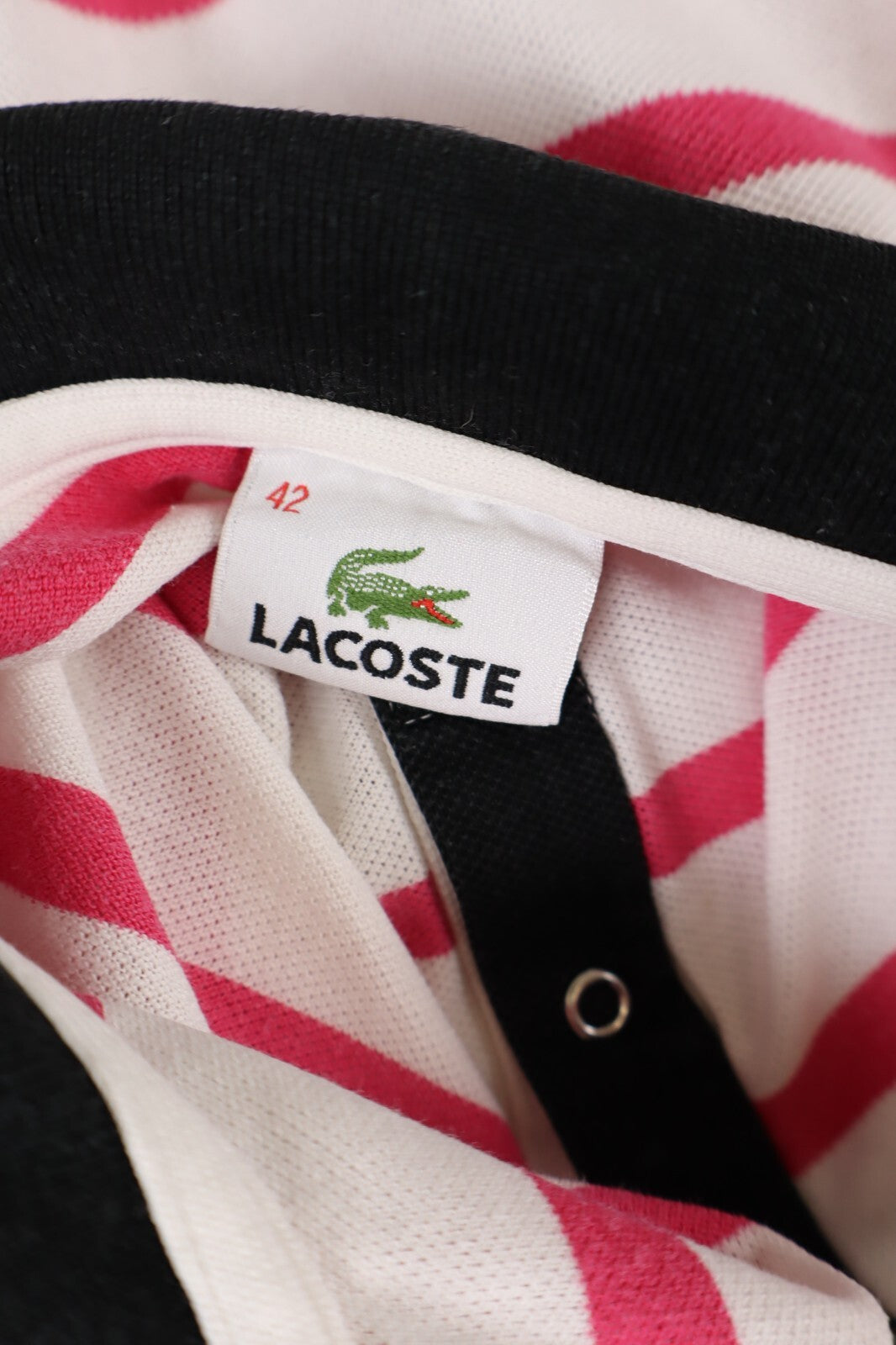 LACOSTE POLO MAGLIA DONNA COTONE TG. 42 WOMAN COTTON SHIRT CASUAL VINTAGE