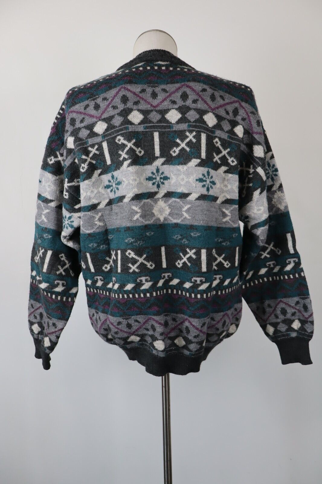 BENNET MAGLIONE LANA WOOL VINTAGE UOMO Tg. 52 MAN SWEATER CASUAL