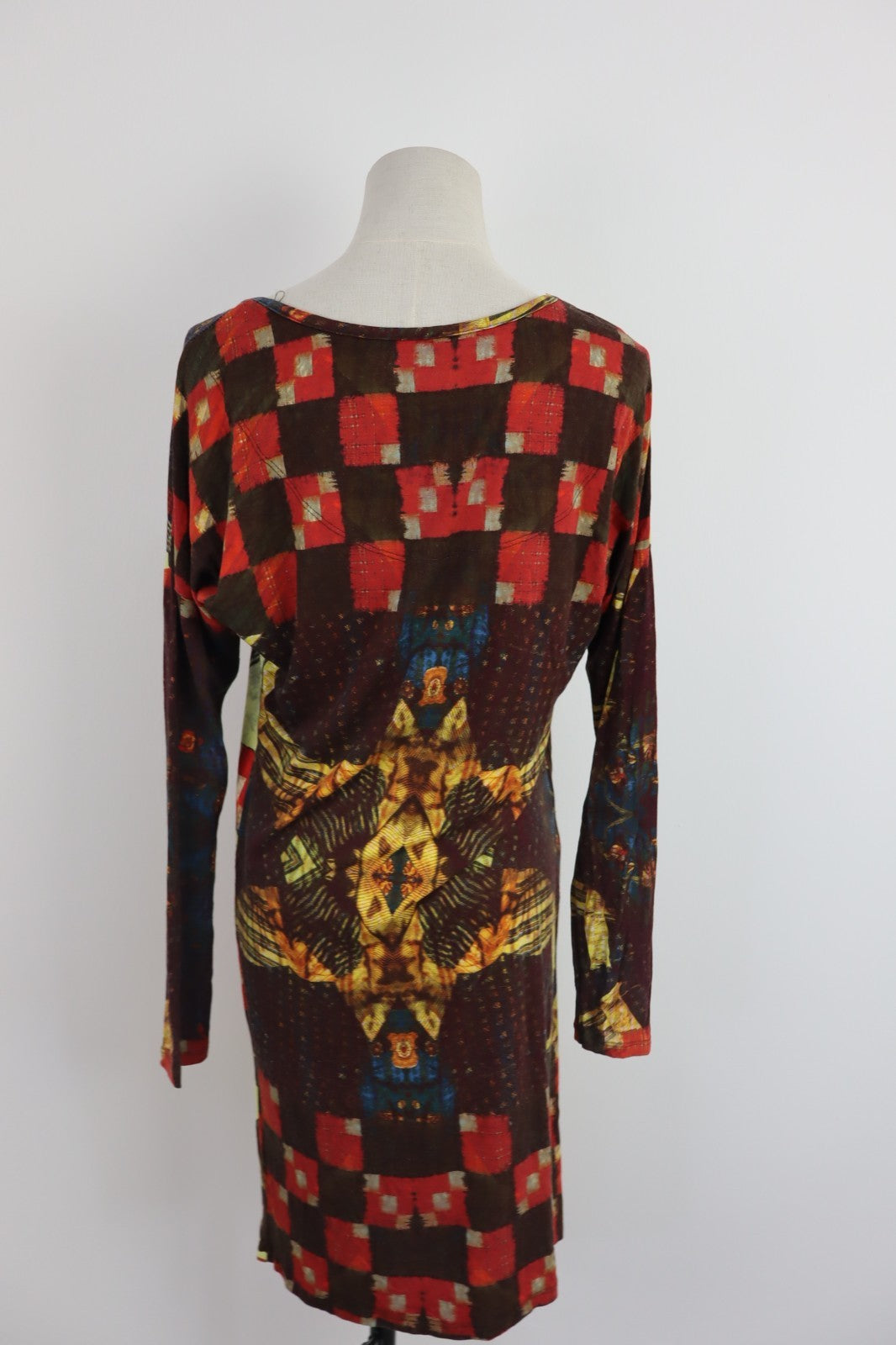 DESIGUAL VESTITO DONNA TG. L WOMAN CASUAL VINTAGE DRESS ABITO VISCOSA