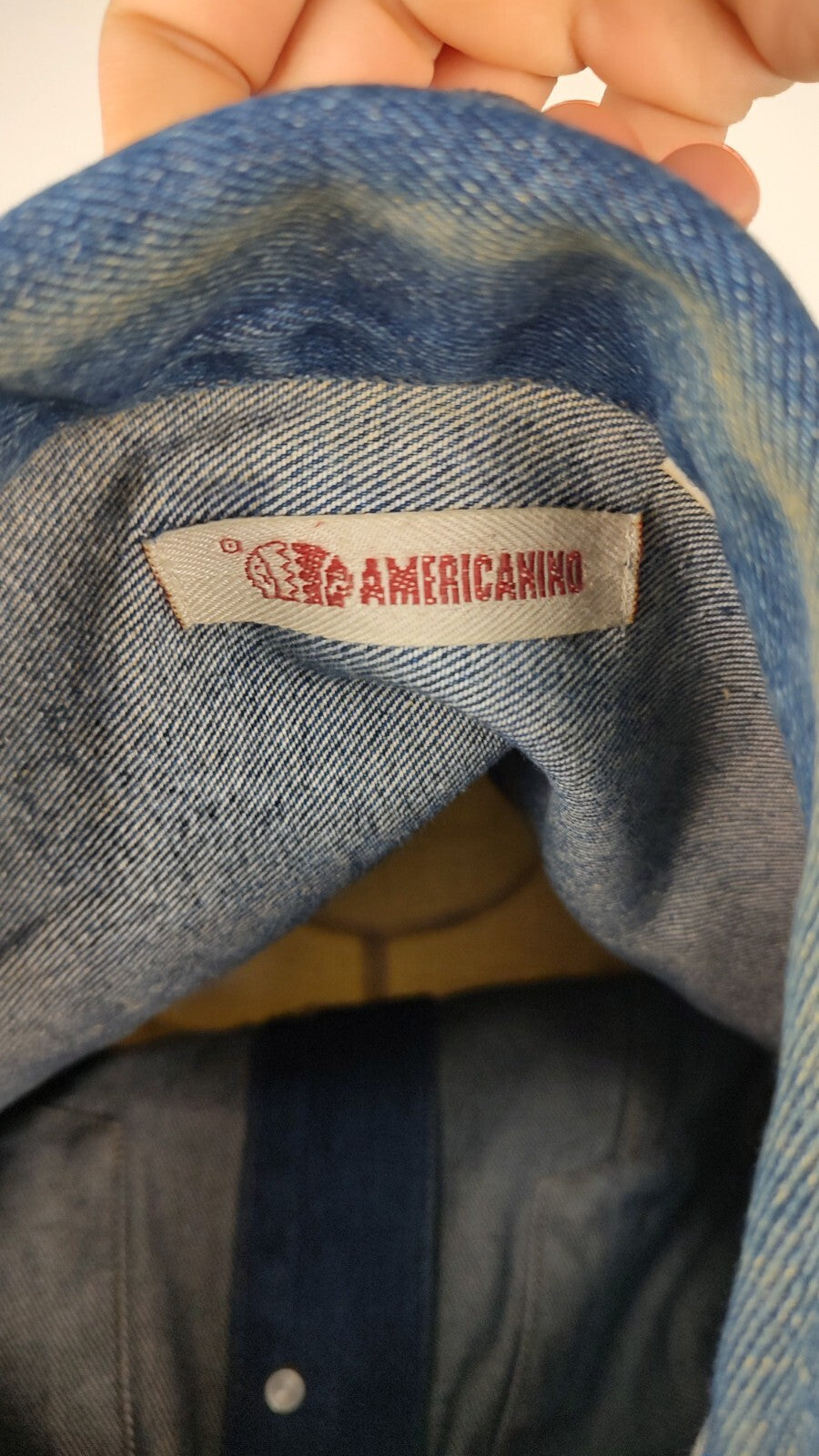 AMERICANINO GIUBBINO GIUBBINO JEANS DENIM UOMO Tg L MAN CASUAL JACKET