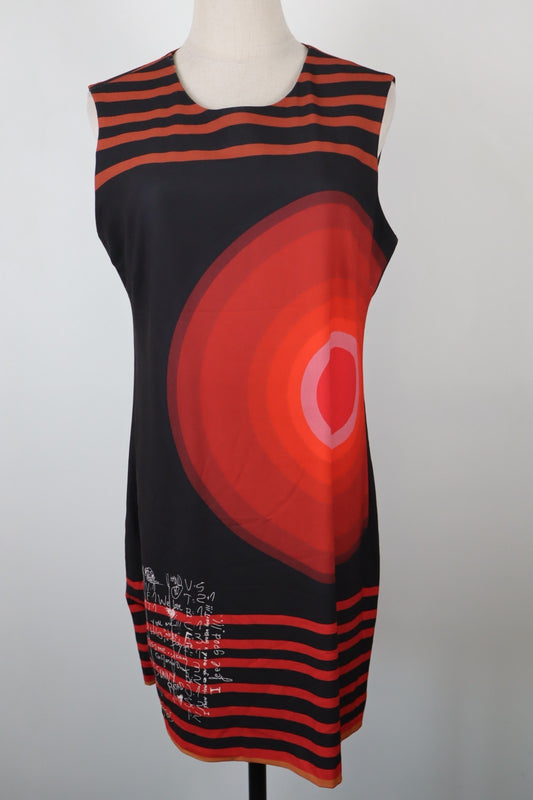 DESIGUAL  VESTITO ABITO DONNA TG.  42  SHORT WOMAN CASUAL VINTAGE DRESS