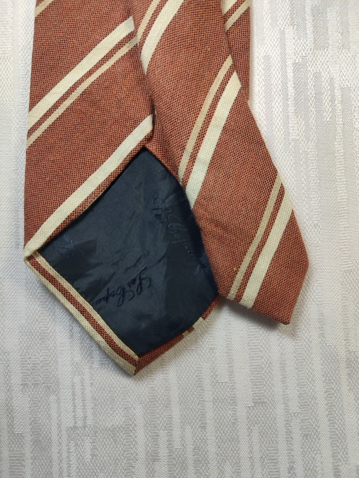 LES COPAINS COTONE SILK TIE SETA CRAVATTA NECKTIE MADE IN ITALY CLASSIC