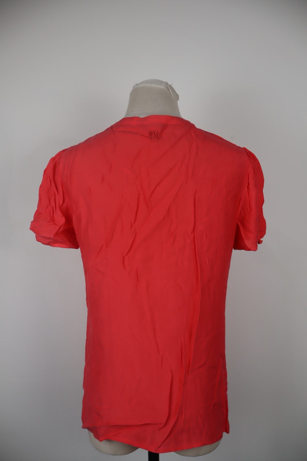 AJ ARMANI JEANS MAGLIA BLUSA DONNA TG. 40 WOMAN CASUAL VINTAGE T-SHIRT LOGO