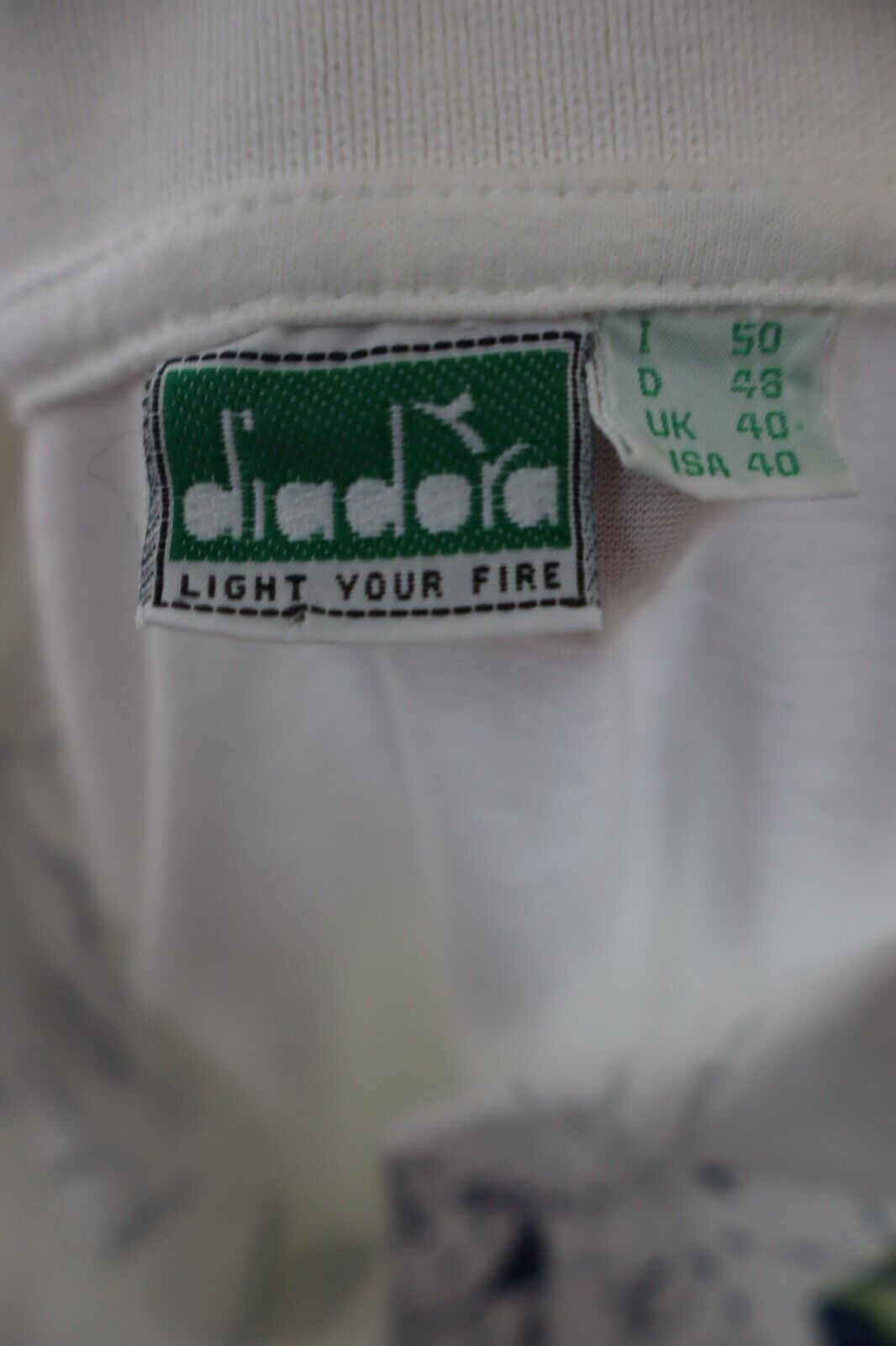 DIADORA TENNIS MAGLIA POLO CALCIO T-SHIRT UOMO Tg 50 MAN SPORT VINTAGE