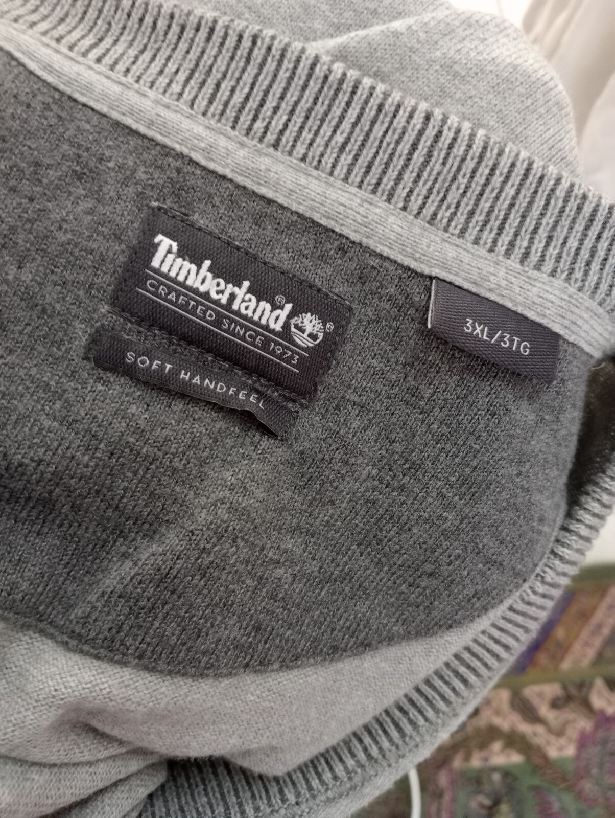 TIMBERLAND CARDIGAN MAGLIONE LANA COTONE VINTAGE UOMO 3XL MAN SWEATER CASUAL