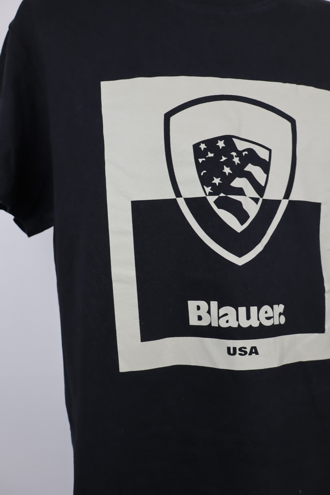 BLAUER POLIS ACADEMY USA MAGLIA UOMO COTONE TG 3XL MAN T-SHIRT CASUAL VINTAGE
