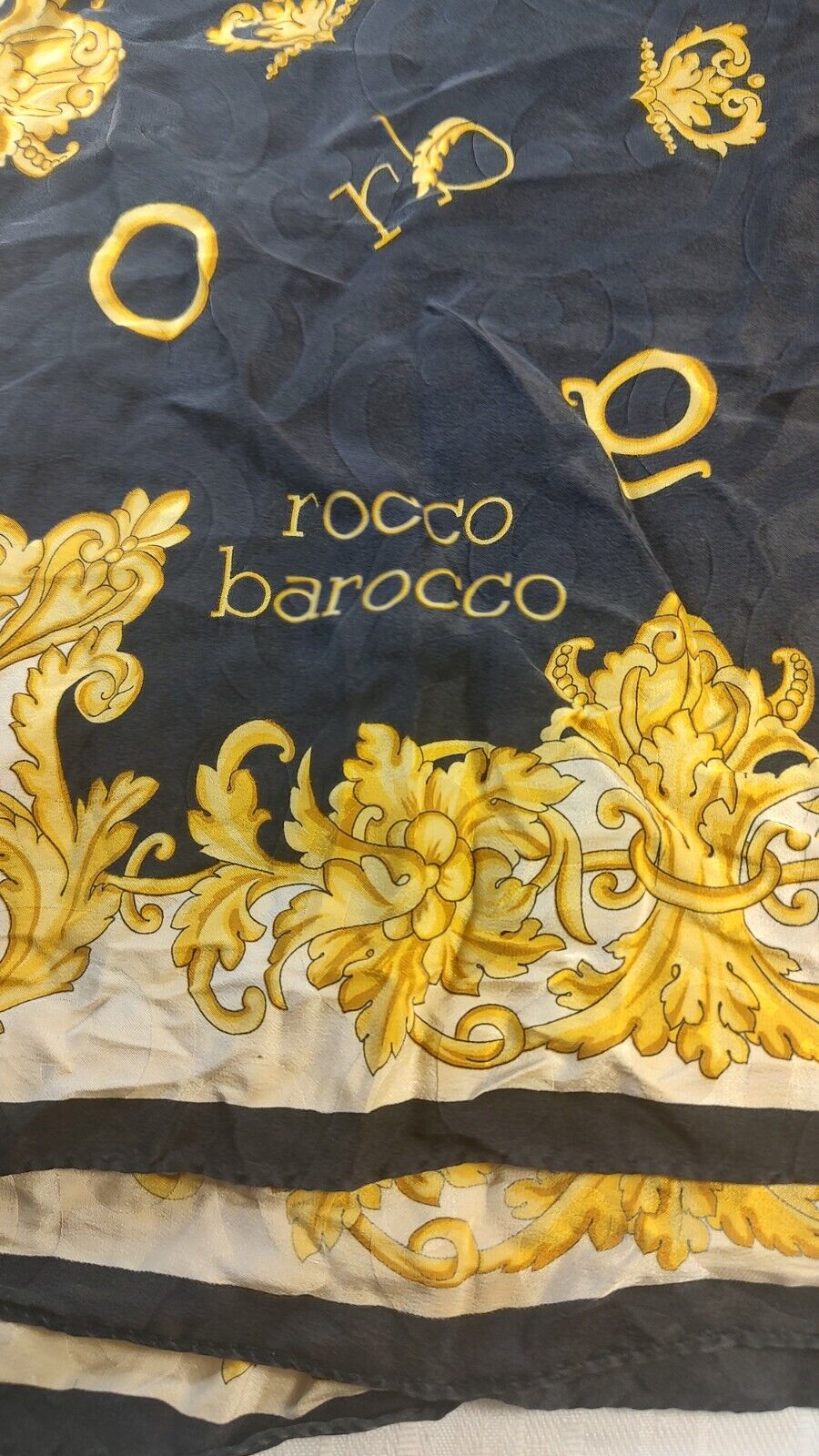 ROCCOBAROCCO FOULARD 100% SILK SETA SCARVES SCARF SQUARE MADE IN ITALY