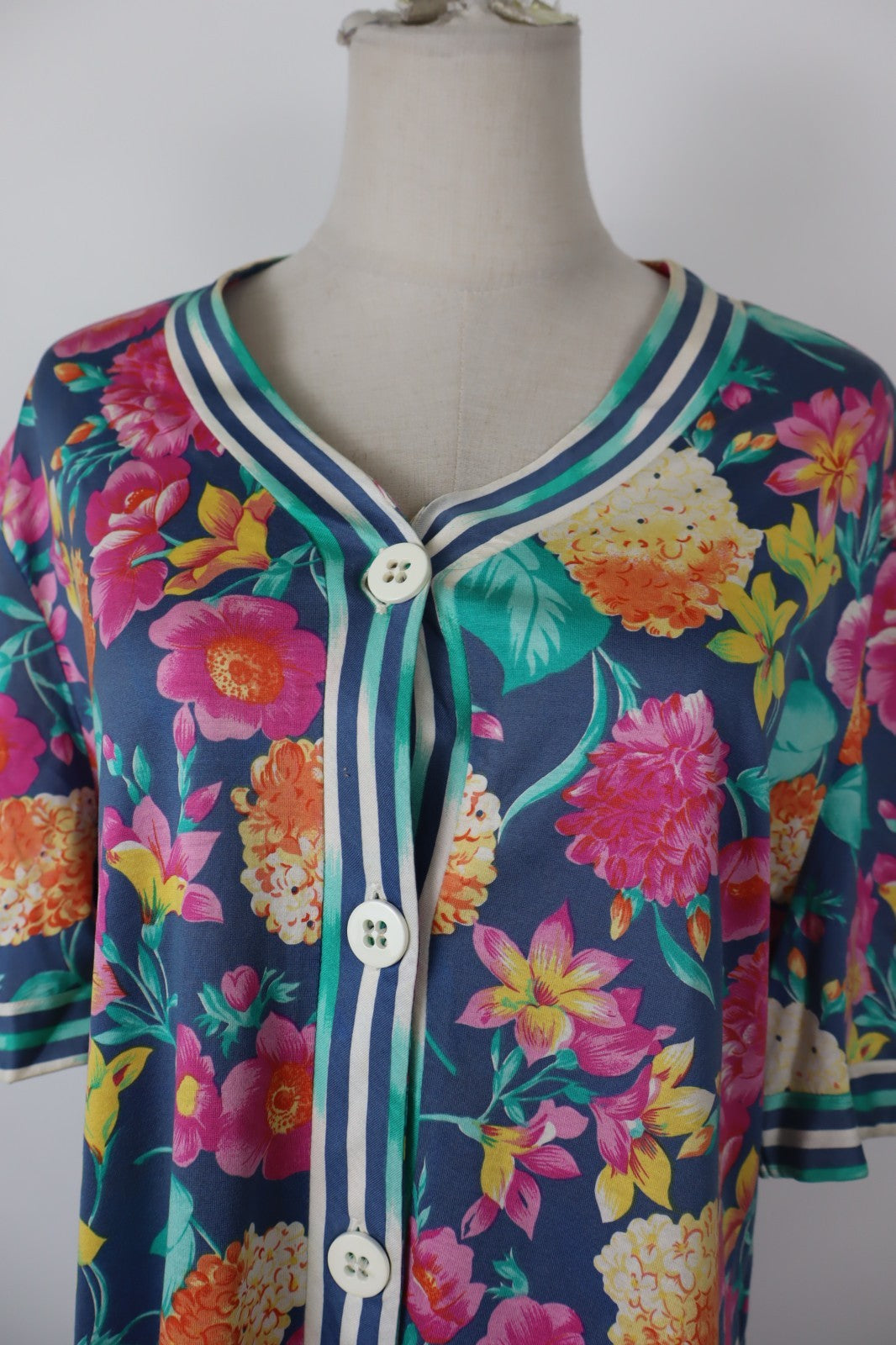 PIERRE CARDIN VESTITO SMANICATO DONNA 54 WOMAN CASUAL VINTAGE DRESS ABITO COTONE