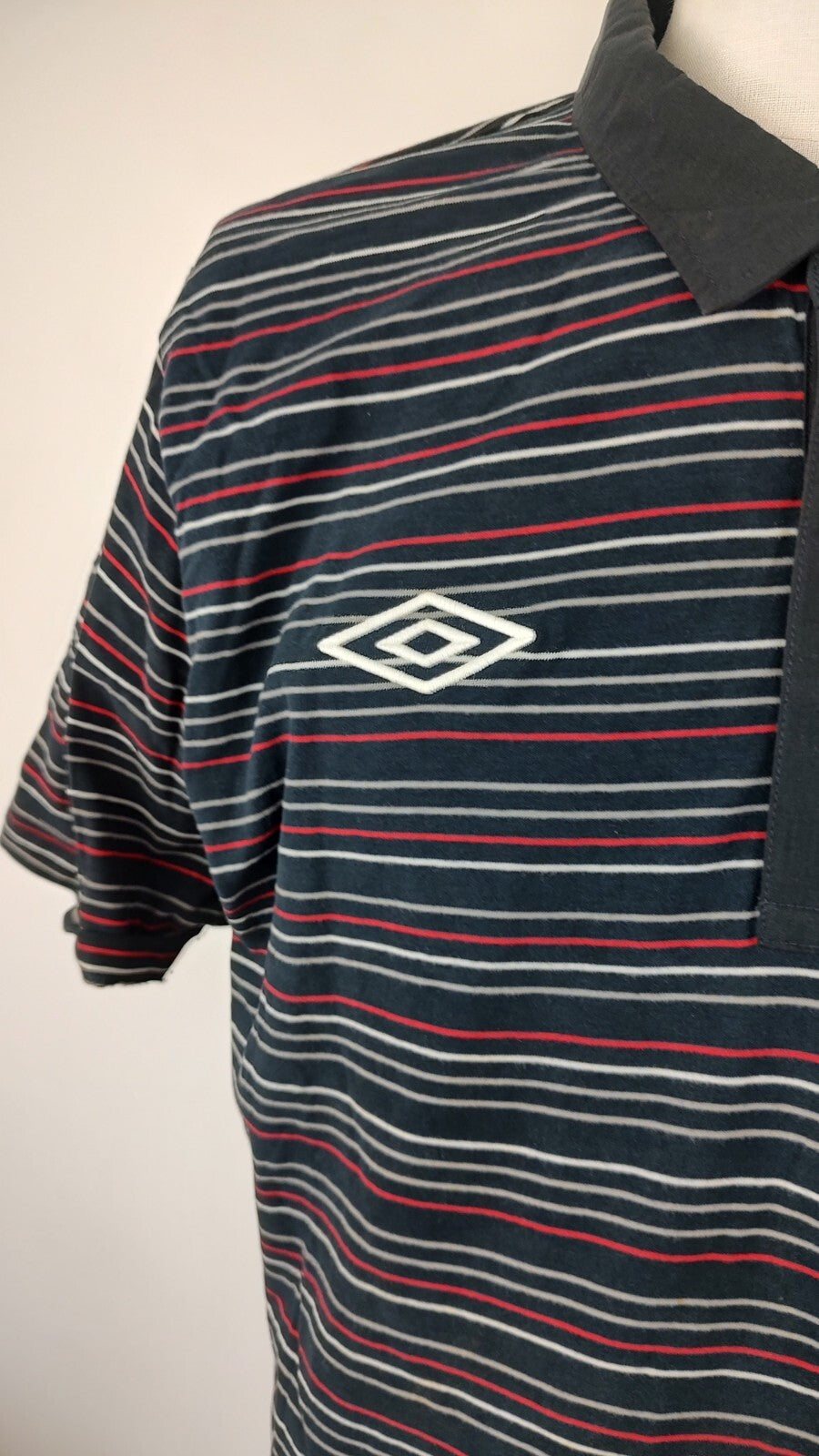 UMBRO INGHILTERRA MAGLIA POLO CALCIO UOMO Tg 2XL SOCCER VINTAGE MAN JERSEY
