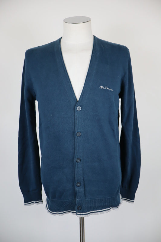 BEN SHERMAN CARDIGAN MAGLIONE COTONE VINTAGE UOMO TG M MAN SWEATER CASUAL