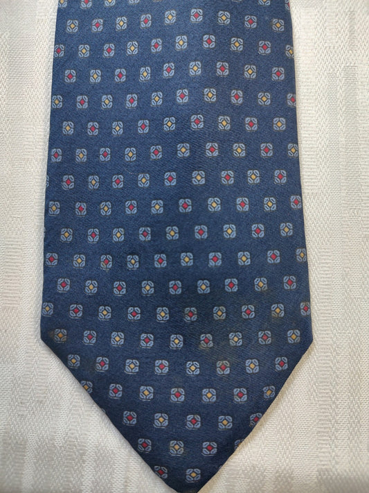 LUIGI PANZA 100% SILK TIE SETA CRAVATTA NECKTIE MADE IN ITALY CLASSIC