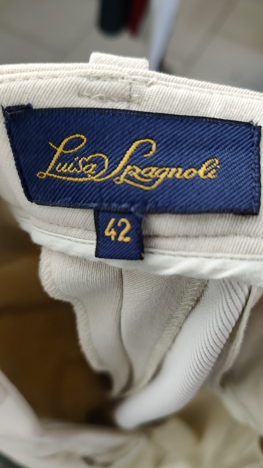 LUISA SPAGNOLI PANTALONE CASUAL DONNA TG 42 WOMAN VINTAGE PANTS