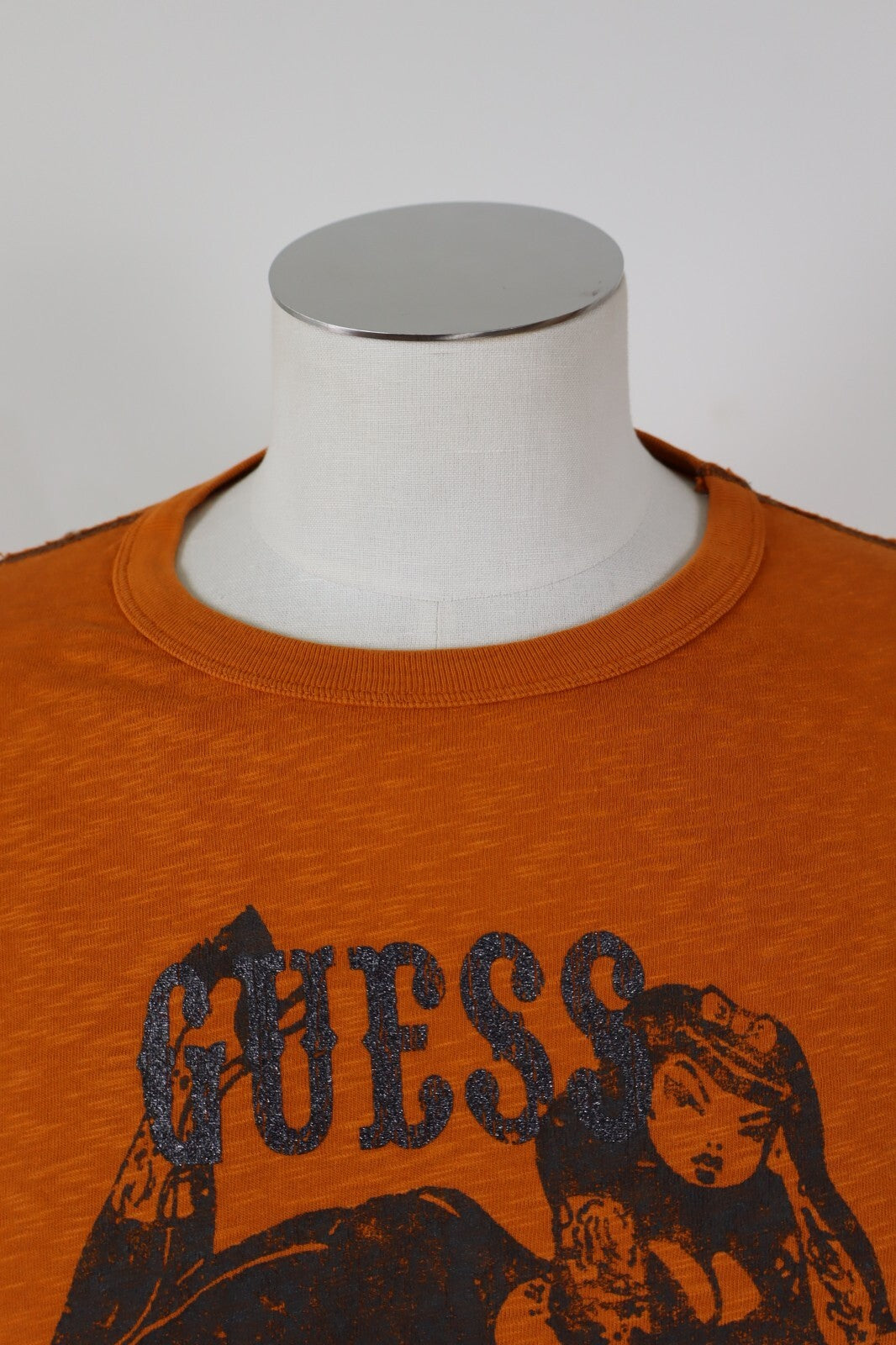GUESS MAGLIA UOMO TG L MAN T-SHIRT CASUAL VINTAGE COTONE COTTON