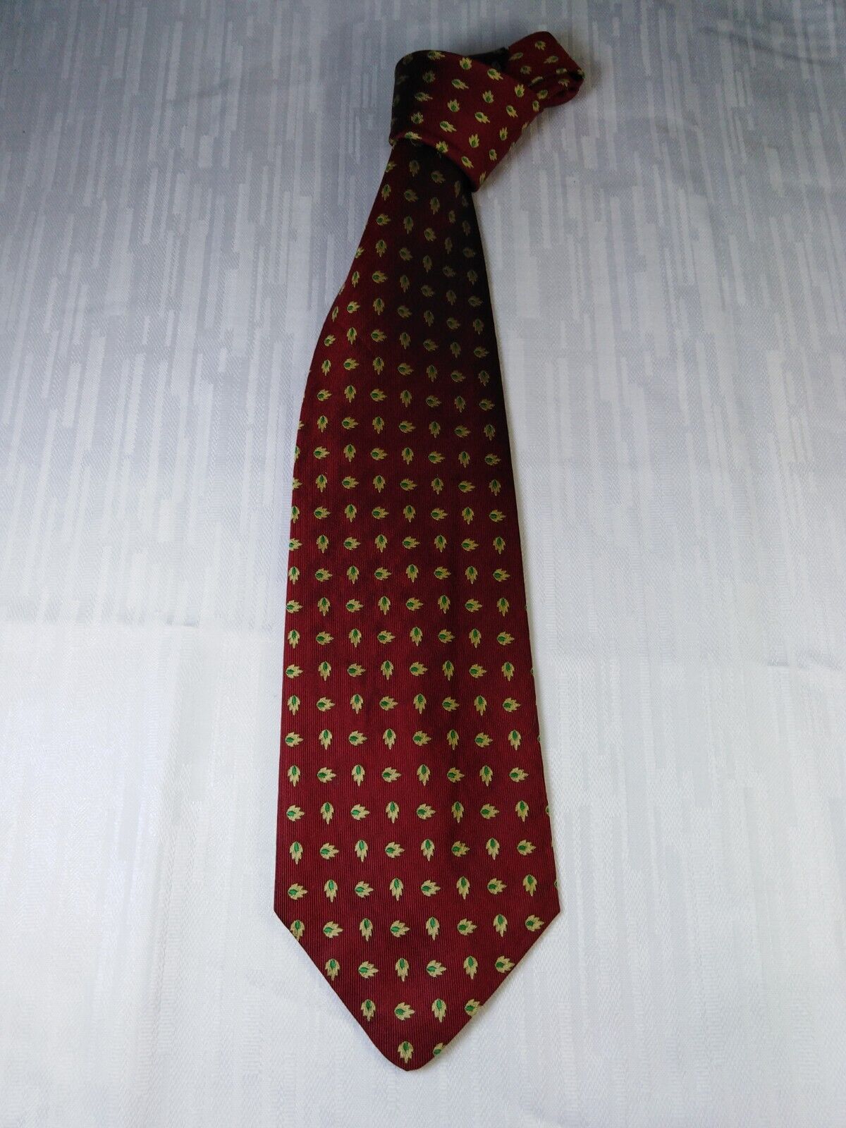 LUIGI PANZA 100% SILK TIE SETA CRAVATTA NECKTIE MADE ITALY VINTAGE CLASSIC